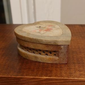 Vintage soap stone trinket box